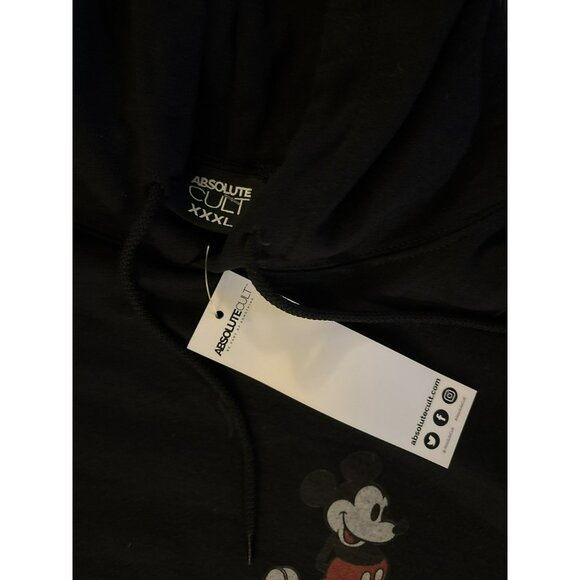 NWT Absolute Cult Mickey Mouse Black Pullover Hoodie Size XXXL - Picture 3 of 7